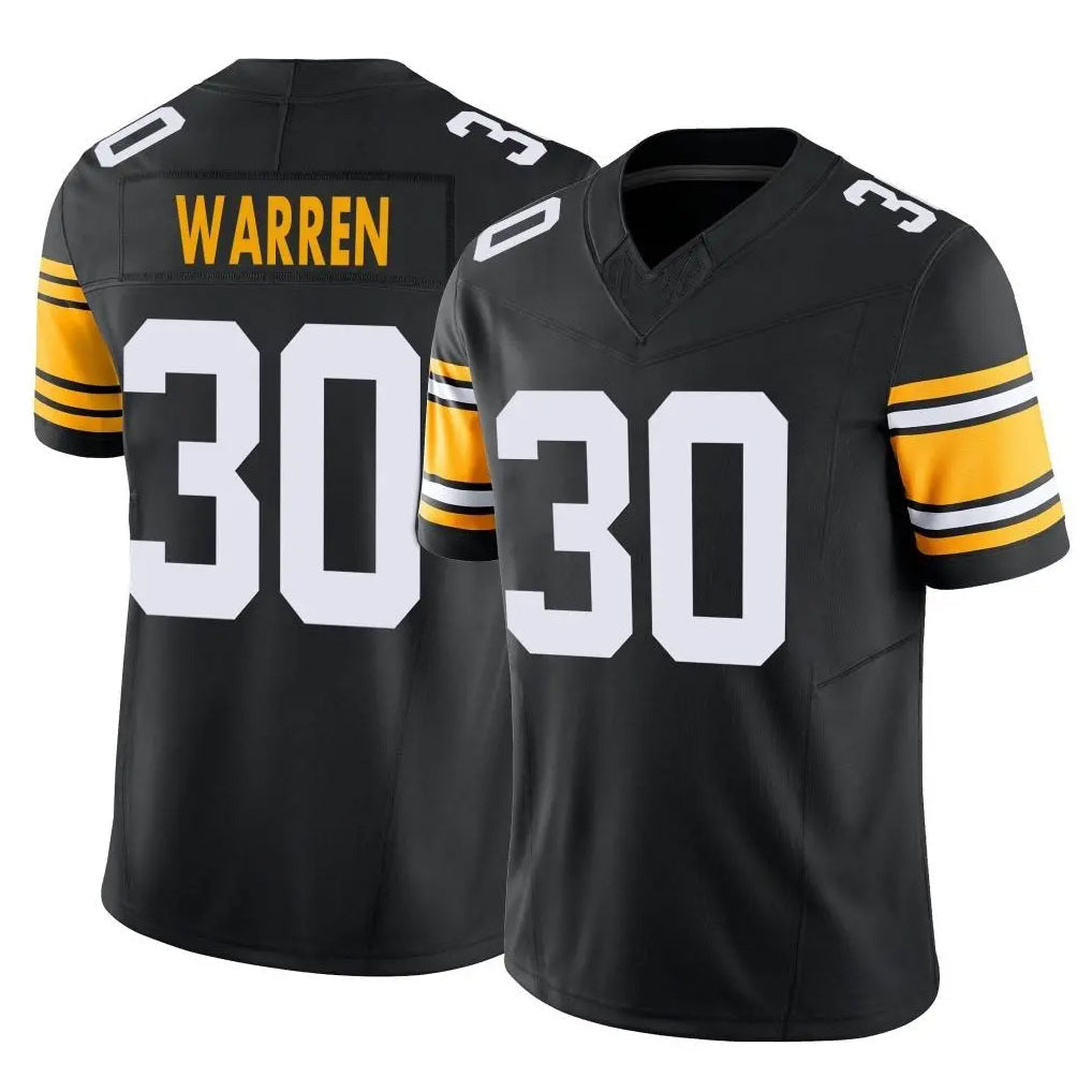 Punc P.Steelers #30 Jaylen Warren Player Black Limited Alternate Vapor F.U.S.E. Home Game Stitched Jerseys