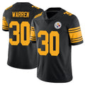 Punc P.Steelers #30 Jaylen Warren Player Black Limited Color Rush Home Game Stitched Jerseys