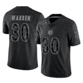 Punc P.Steelers #30 Jaylen Warren Player Black Reflective Limited Home Game Stitched Jerseys