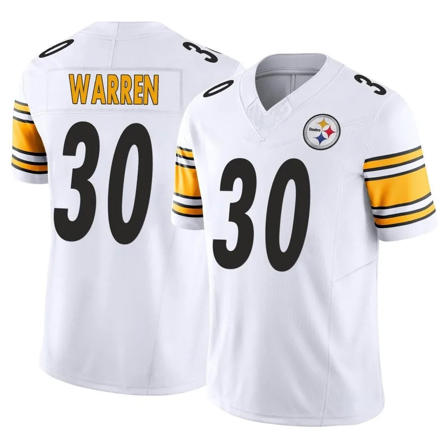 Punc P.Steelers #30 Jaylen Warren Player White Vapor F.U.S.E. Limited Stitched Jerseys