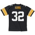 Punc P.Steelers #32 Franco Harris Mitchell & Ness Black Legacy Replica Stitched Puhic Jersey