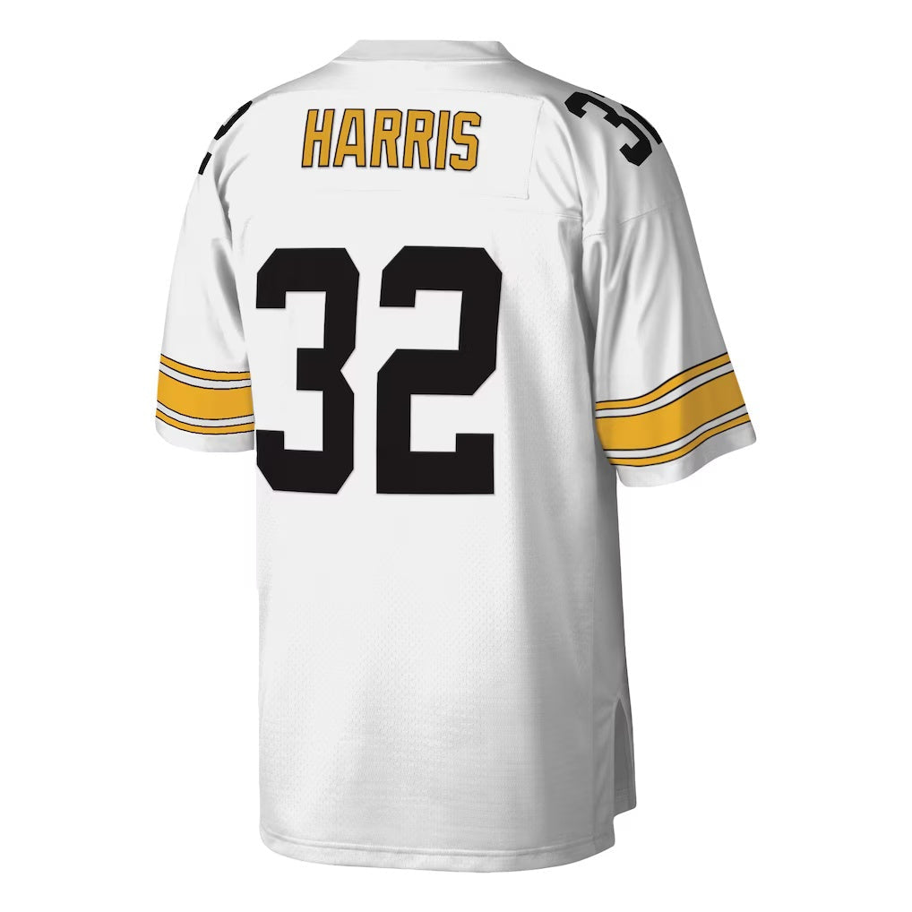 Punc P.Steelers #32 Franco Harris Mitchell & Ness White Legacy Replica Stitched Jerseys
