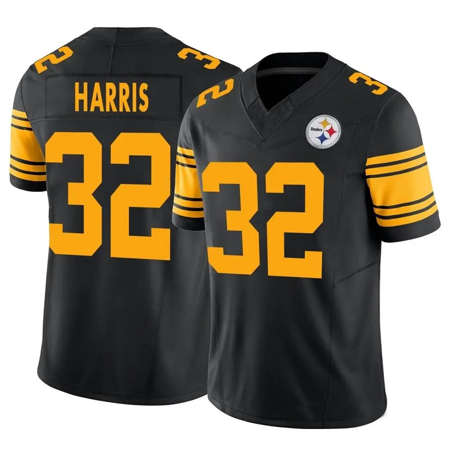 Punc P.Steelers #32 Franco Harris Player Black Vapor F.U.S.E. Limited Stitched Jerseys