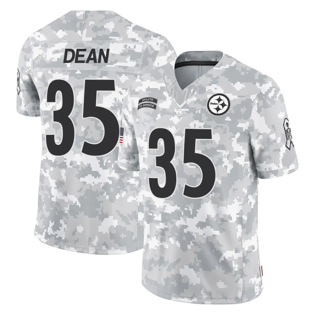Punc P.Steelers #35 Jamel Dean Player Arctic Camo Limited Salute To Service Home Game Stitched Jerseys