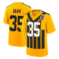 Punc P.Steelers #35 Jamel Dean Player Gold Limited 1933 Throwback Home Game Stitched Jerseys