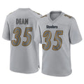 Punc P.Steelers #35 Jamel Dean Player Gray Atmosphere Fashion Home Game Stitched Jerseys