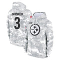 Punc P.Steelers #3 Jaquan Brisker Player Arctic Camo Limited Salute to Service Pullover Hoodies Game Stitched Jerseys
