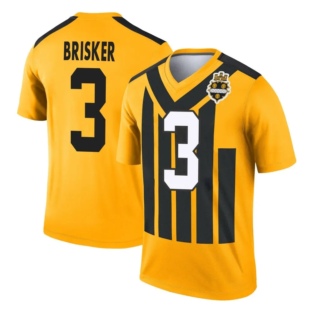 Punc P.Steelers #3 Jaquan Brisker Player Gold Legend Limited 1933 Throwback Performance Home Game Stitched Jerseys