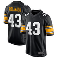 Punc P.Steelers #43 Troy Polamalu Black Retired Player Jersey American Stitched Jersey