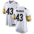 Punc P.Steelers #43 Troy Polamalu Player White Home Game Stitched Jerseys