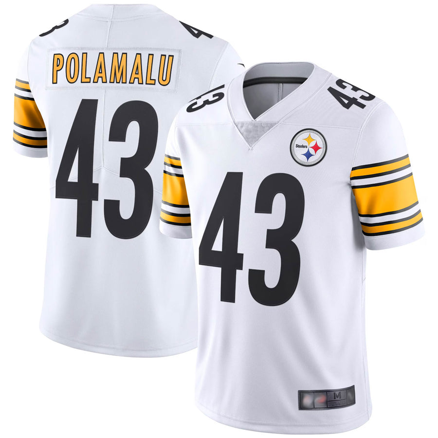 Punc P.Steelers #43 Troy Polamalu Player White Vapor Limited Stitched Jerseys