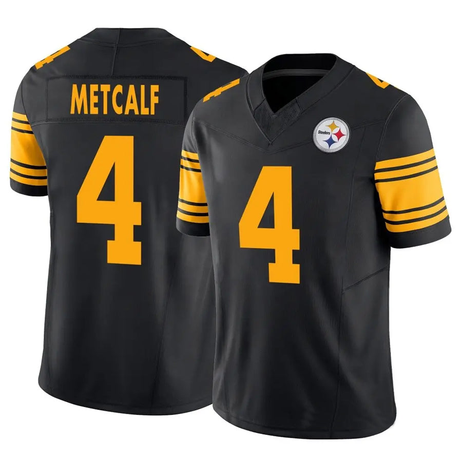 Punc P.Steelers #4 DK Metcalf Player Black Alternate Vapor F.U.S.E. Limited Stitched Jerseys