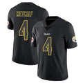 Punc P.Steelers #4 DK Metcalf Player Black Impact Limited Home Game Stitched Jerseys