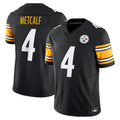 Punc P.Steelers #4 DK Metcalf Player Black Team Vapor F.U.S.E. Limited Stitched Jerseys