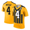 Punc P.Steelers #4 DK Metcalf Player Gold Legend Limited 1933 Throwback Performance Home Game Stitched Jerseys