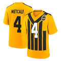Punc P.Steelers #4 DK Metcalf Player Gold Limited 1933 Throwback Home Game Stitched Jerseys