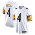 Punc P.Steelers #4 DK Metcalf Player White Game Replica Stitched Jerseys