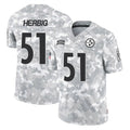 Punc P.Steelers #51 Nick Herbig Player Arctic Camo Limited Salute To Service Home Game Stitched Jerseys
