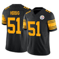Punc P.Steelers #51 Nick Herbig Player Black Limited 2nd Alternate Vapor F.U.S.E. Home Game Stitched Jerseys