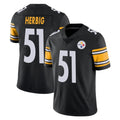 Punc P.Steelers #51 Nick Herbig Player Black Limited Vapor Untouchable Home Game Stitched Jerseys