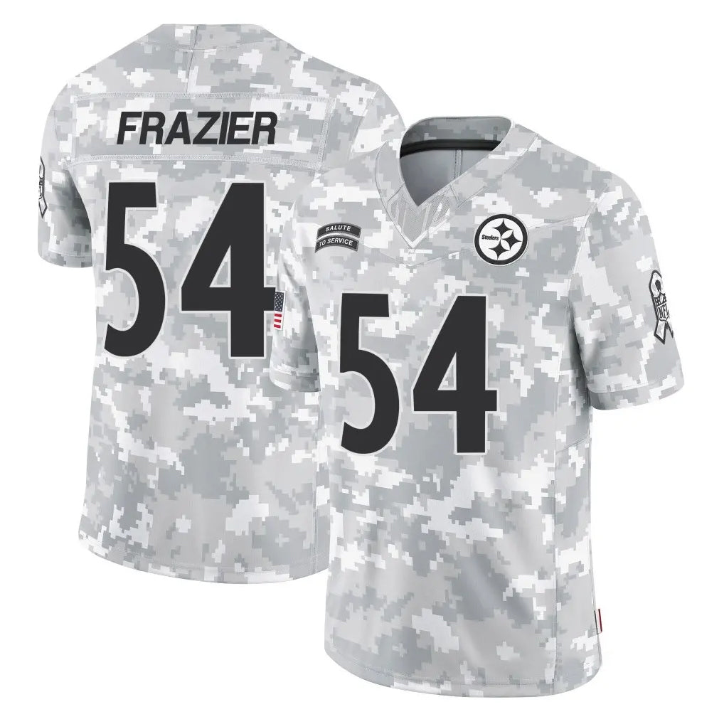 Punc P.Steelers #54 Zach Frazier Player Arctic Camo Limited Salute To Service Home Game Stitched Jerseys