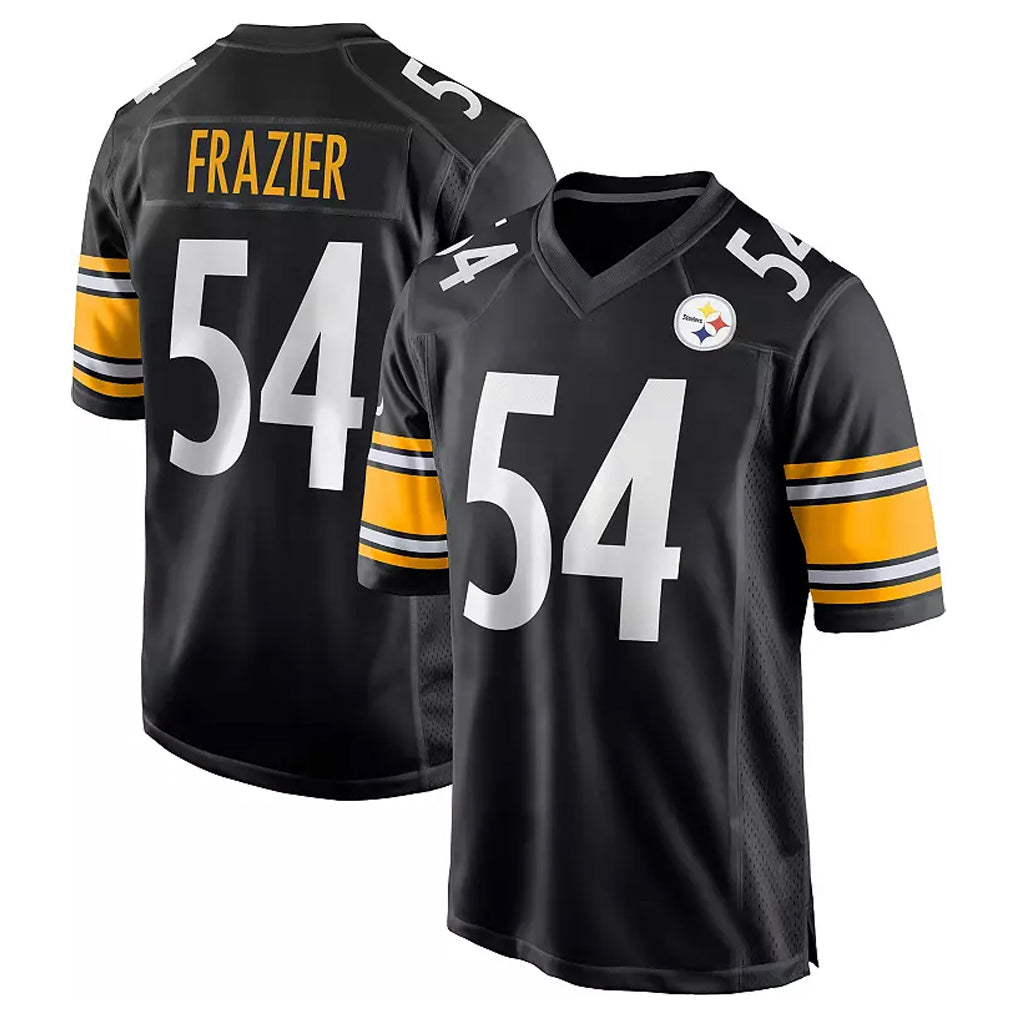 Punc P.Steelers #54 Zach Frazier Player Black Home Game Stitched Jerseys