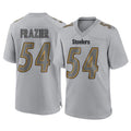 Punc P.Steelers #54 Zach Frazier Player Gray Atmosphere Fashion Home Game Stitched Jerseys