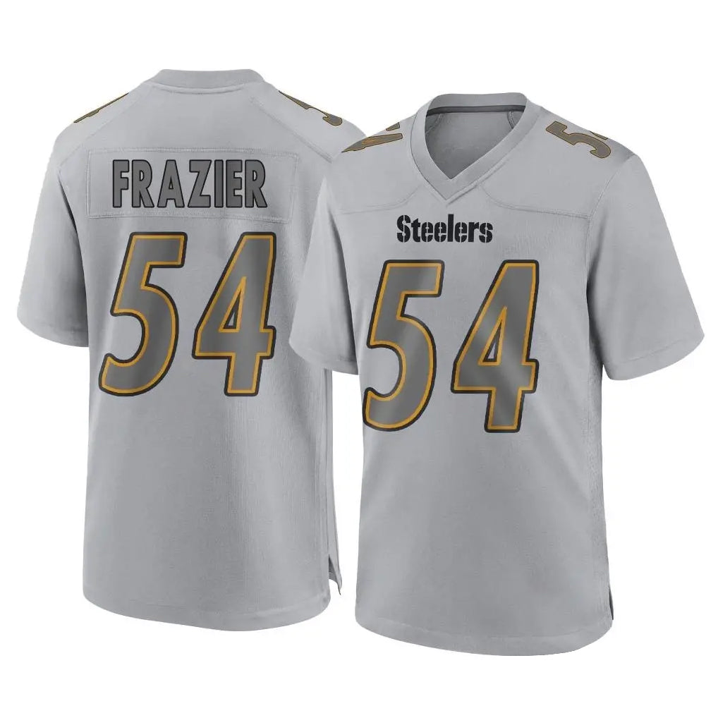 Punc P.Steelers #54 Zach Frazier Player Gray Atmosphere Fashion Home Game Stitched Jerseys