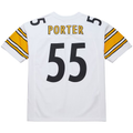 Punc P.Steelers #55 Joey Porter Mitchell & Ness White 2005 Authentic Throwback Retired Player Jersey Stitched Puhic