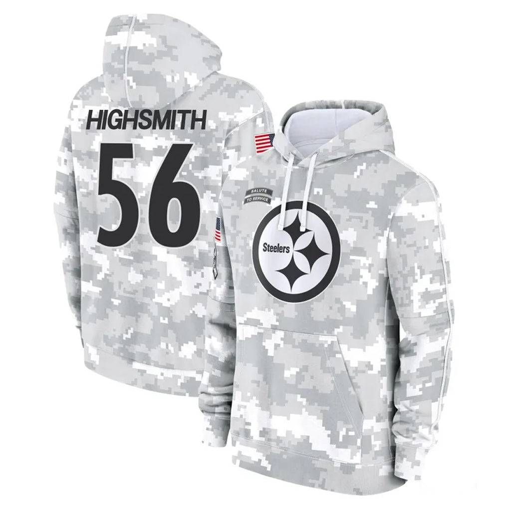 Punc P.Steelers #56 Alex Highsmith Player Arctic Camo Limited Salute to Service Pullover Hoodies Game Stitched Jerseys