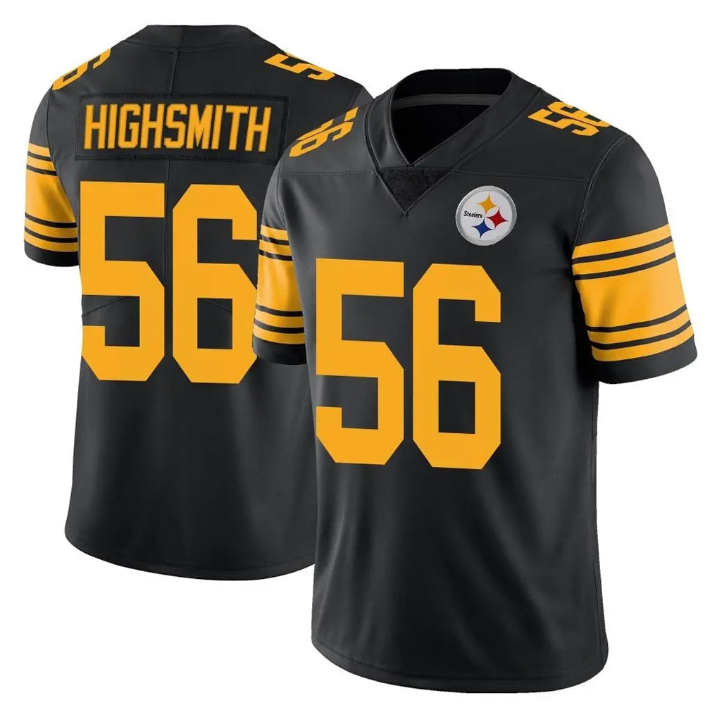 Punc P.Steelers #56 Alex Highsmith Player Black Limited Color Rush Home Game Stitched Jerseys
