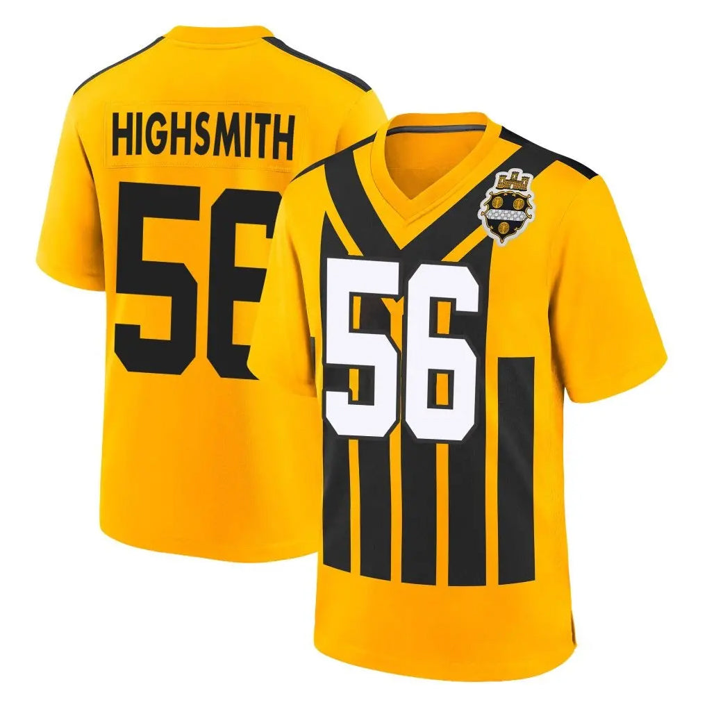 Punc P.Steelers #56 Alex Highsmith Player Gold Limited 1933 Throwback Home Game Stitched Jerseys