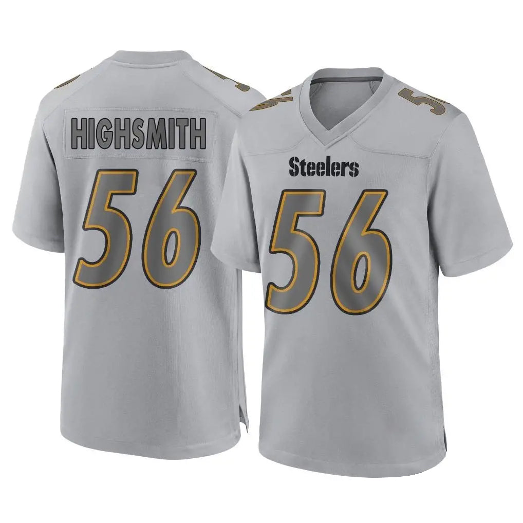 Punc P.Steelers #56 Alex Highsmith Player Gray Atmosphere Fashion Home Game Stitched Jerseys
