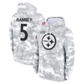 Punc P.Steelers #5 Jalen Ramsey Player Arctic Camo Limited Salute to Service Pullover Hoodies Game Stitched Jerseys