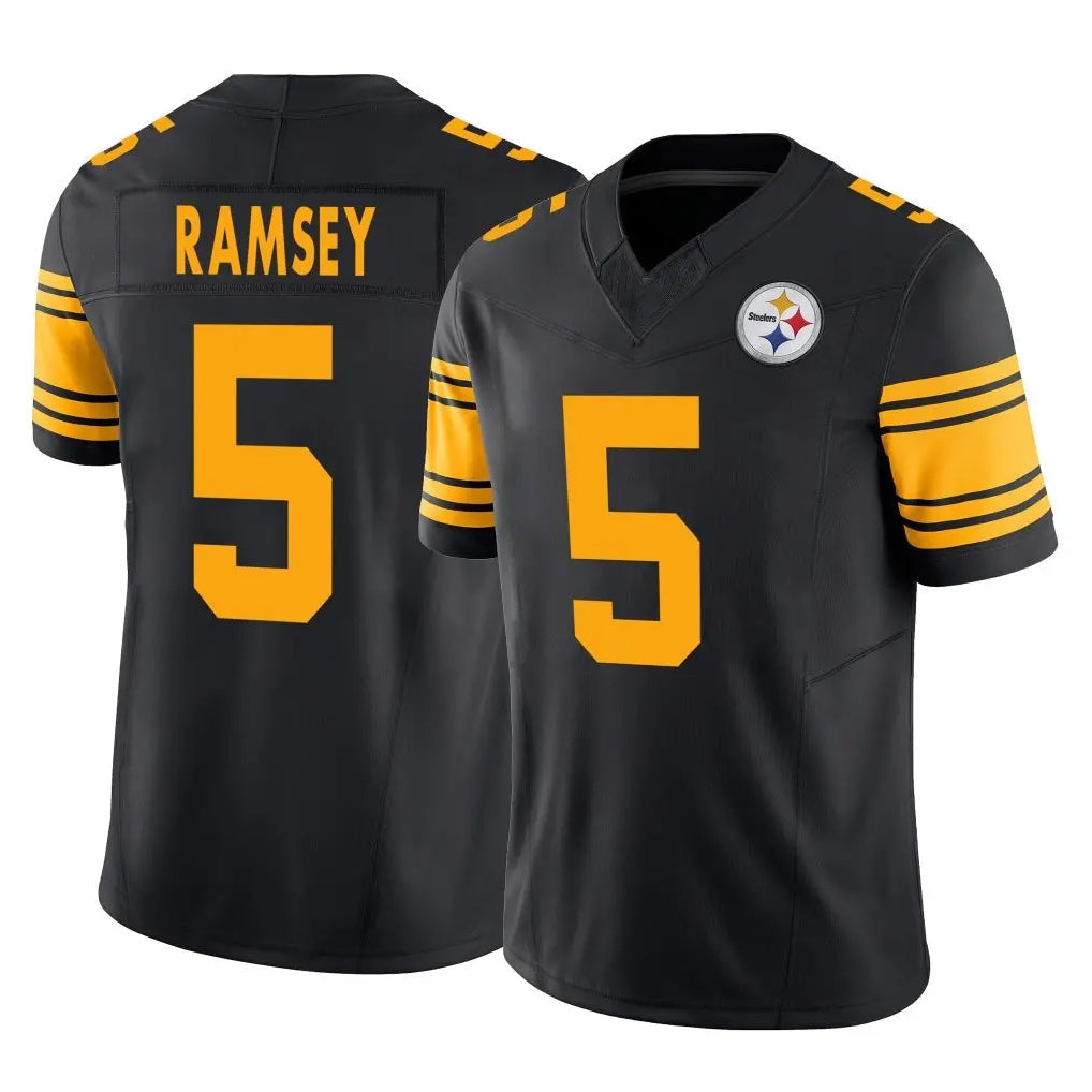 Punc P.Steelers #5 Jalen Ramsey Player Black Limited 2nd Alternate Vapor F.U.S.E. Home Game Stitched Jerseys