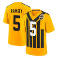 Punc P.Steelers #5 Jalen Ramsey Player Gold Limited 1933 Throwback Home Game Stitched Jerseys