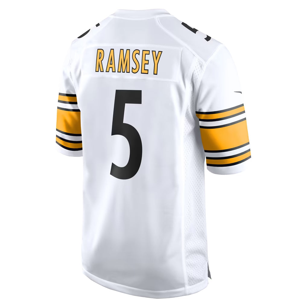 Punc P.Steelers #5 Jalen Ramsey Player White Home Game Stitched Jerseys