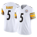 Punc P.Steelers #5 Jalen Ramsey Player White Limited Vapor F.U.S.E. Home Game Stitched Jerseys