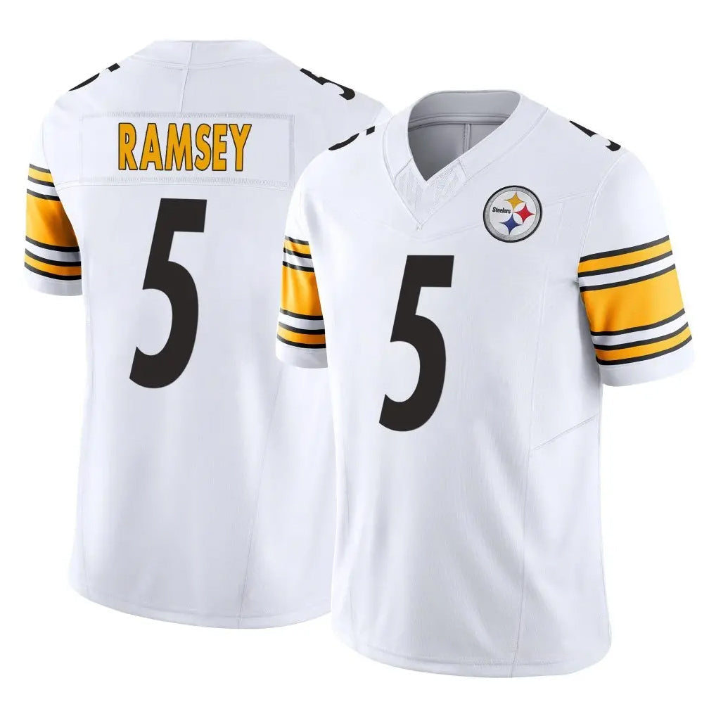 Punc P.Steelers #5 Jalen Ramsey Player White Limited Vapor F.U.S.E. Home Game Stitched Jerseys