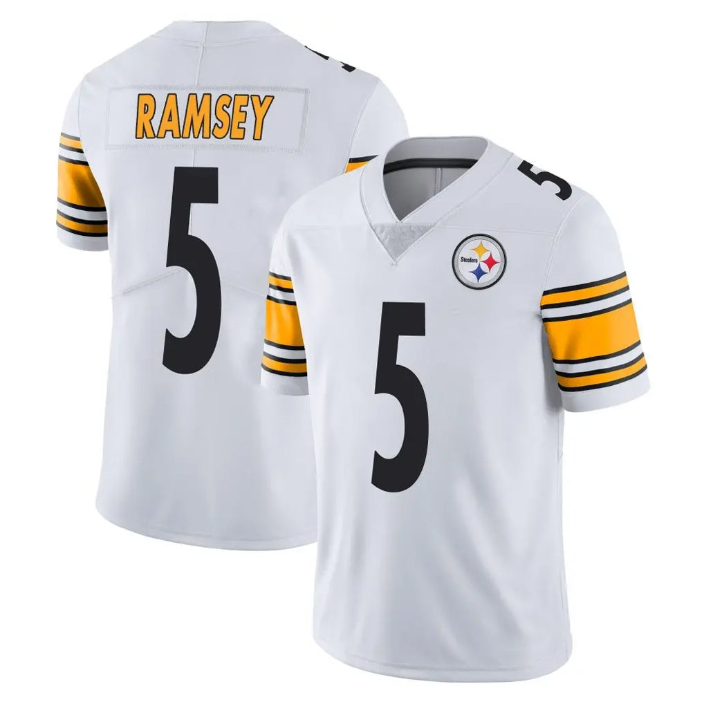 Punc P.Steelers #5 Jalen Ramsey Player White Limited Vapor Untouchable Home Game Stitched Jerseys