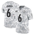 Punc P.Steelers #6 Patrick Queen Player Arctic Camo Limited Salute To Service Home Game Stitched Jerseys