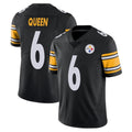 Punc P.Steelers #6 Patrick Queen Player Black Limited Vapor Untouchable Home Game Stitched Jerseys