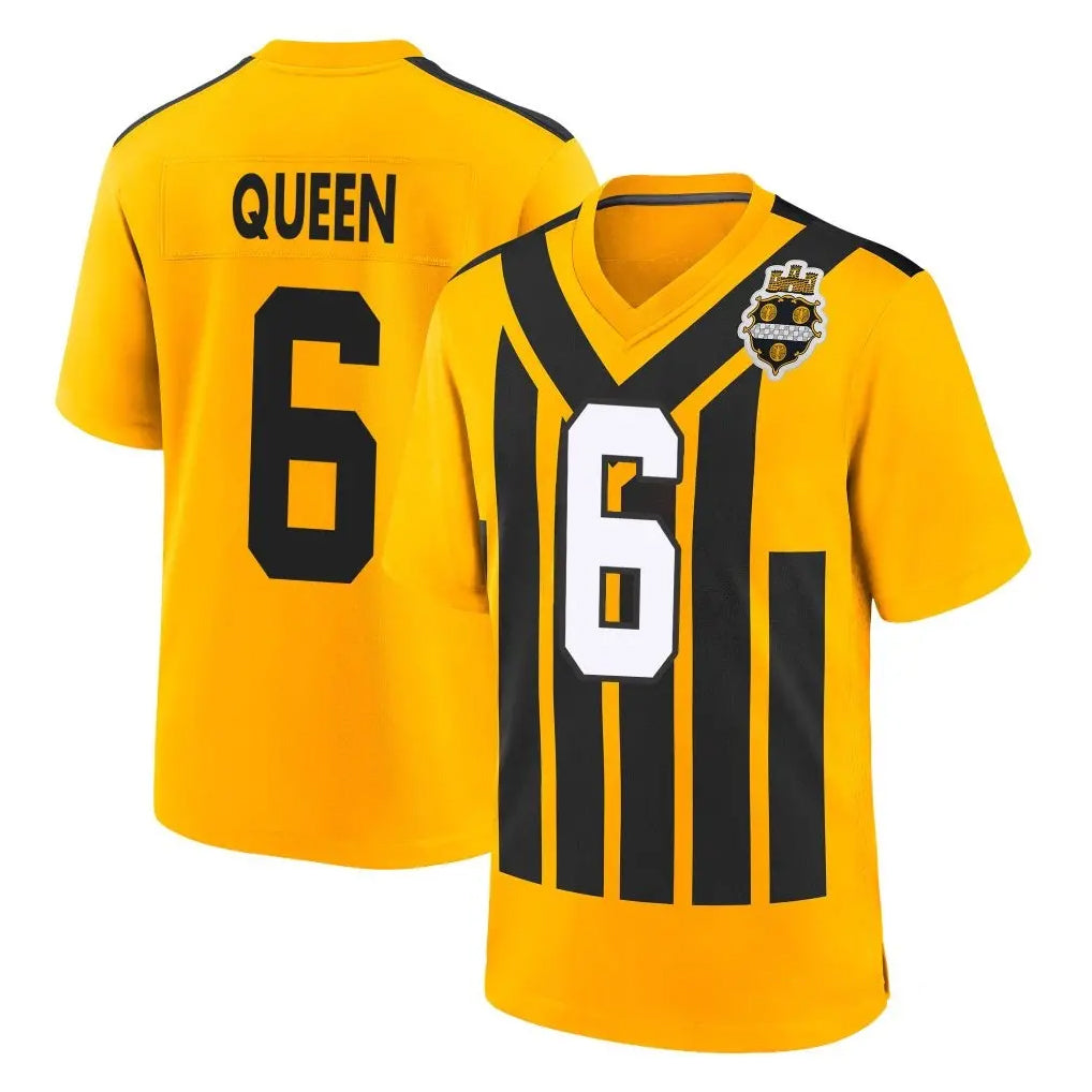 Punc P.Steelers #6 Patrick Queen Player Gold Limited 1933 Throwback Home Game Stitched Jerseys