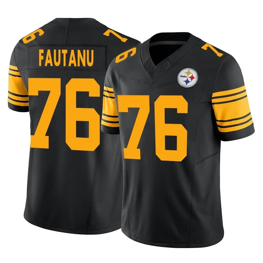 Punc P.Steelers #76 Troy Fautanu Player Black Limited 2nd Alternate Vapor F.U.S.E. Home Game Stitched Jerseys