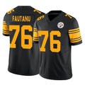 Punc P.Steelers #76 Troy Fautanu Player Black Limited 2nd Alternate Vapor F.U.S.E. Home Game Stitched Jerseys