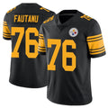 Punc P.Steelers #76 Troy Fautanu Player Black Limited Color Rush Home Game Stitched Jerseys