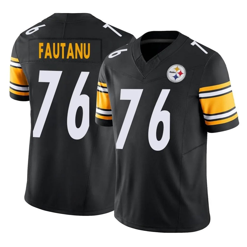 Punc P.Steelers #76 Troy Fautanu Player Black Limited Vapor F.U.S.E. Home Game Stitched Jerseys