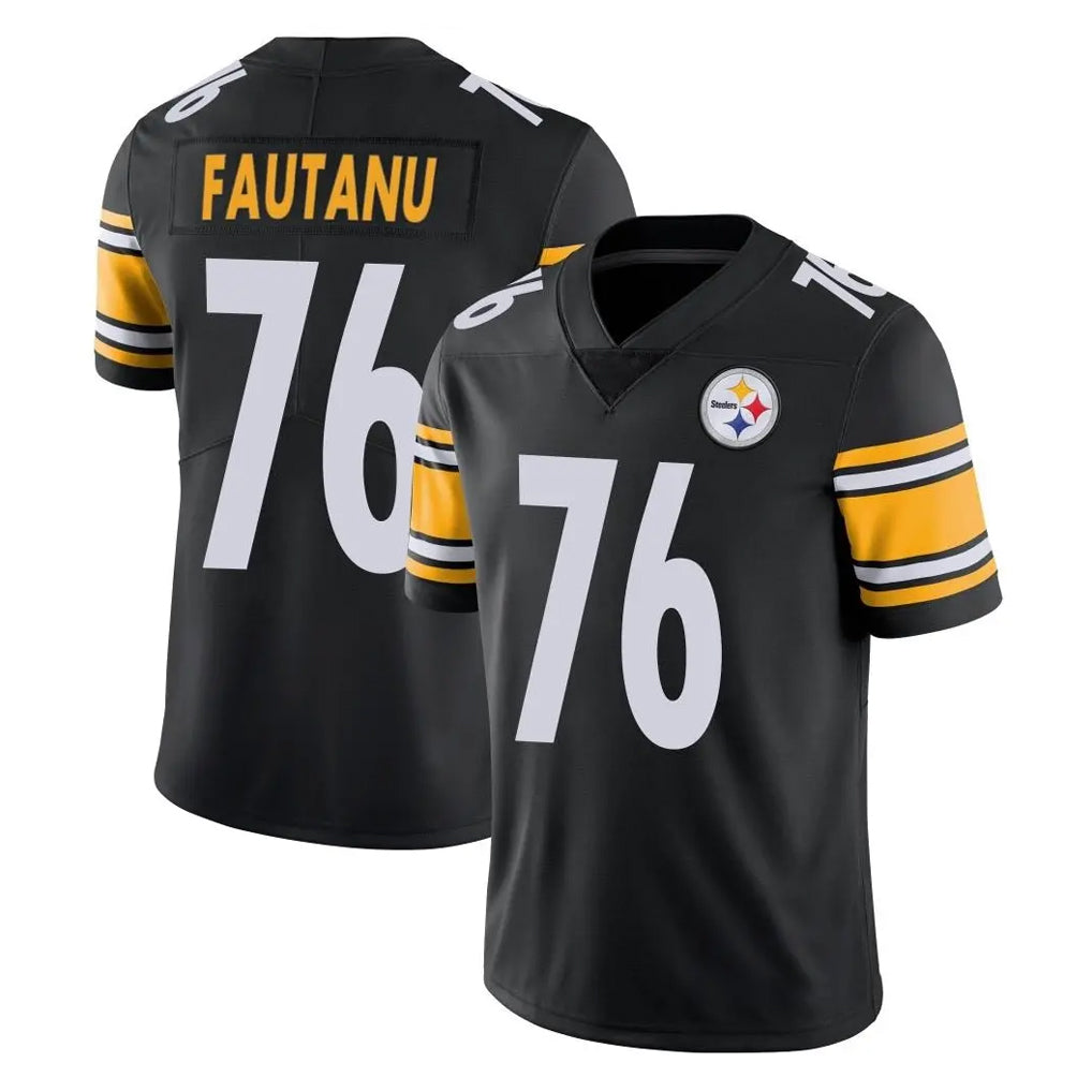 Punc P.Steelers #76 Troy Fautanu Player Black Limited Vapor Untouchable Home Game Stitched Jerseys