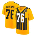 Punc P.Steelers #76 Troy Fautanu Player Gold Limited 1933 Throwback Home Game Stitched Jerseys
