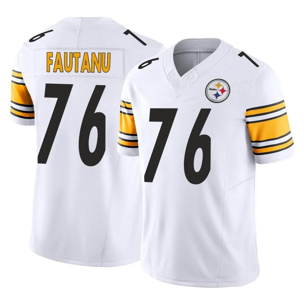 Punc P.Steelers #76 Troy Fautanu Player White Limited Vapor F.U.S.E. Home Game Stitched Jerseys
